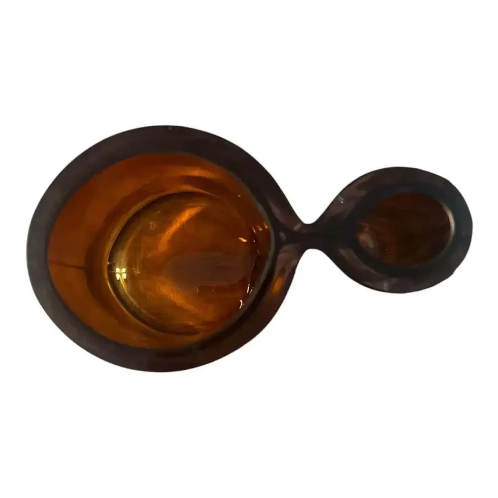 Iittala Alvar Aalto Savoy Style Amber Brown Art Glass Bud Vase